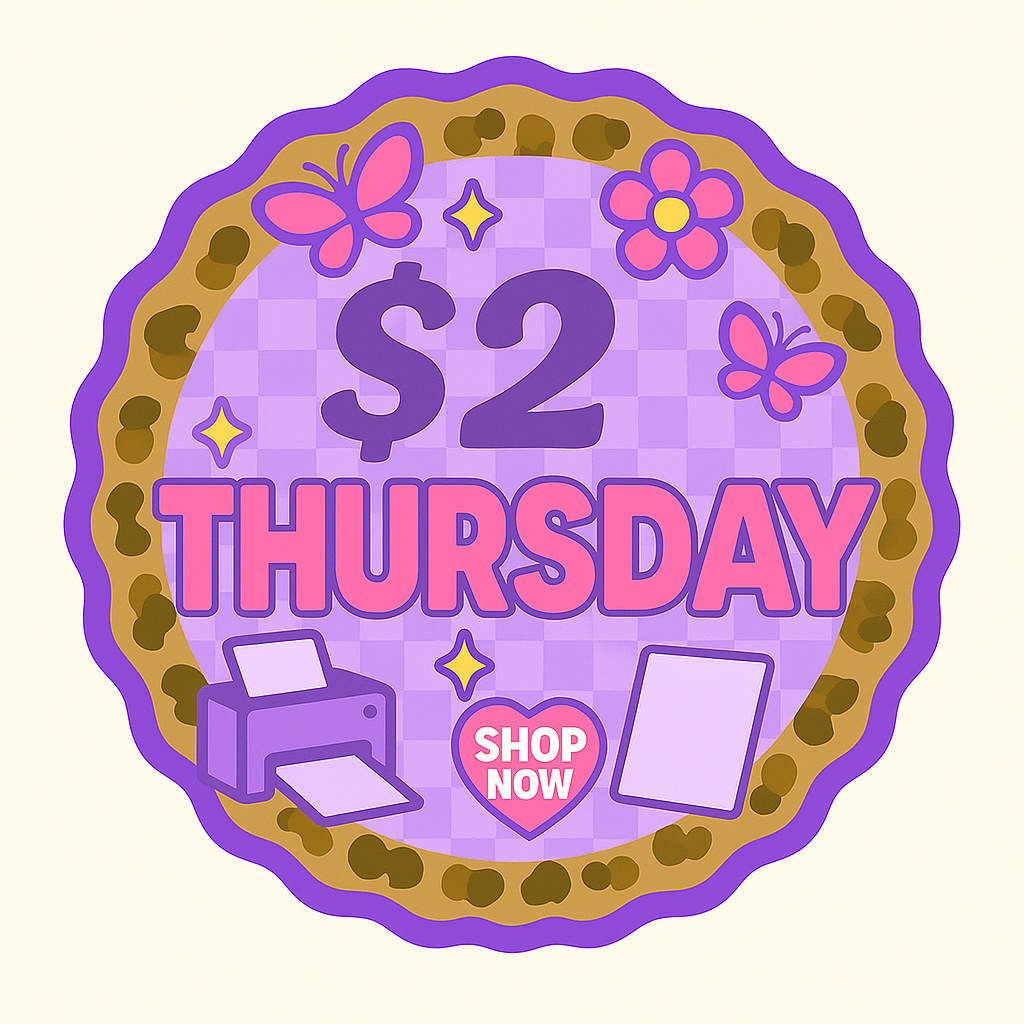 $2Thursday-Saturday ✨ Single Sheet DTF Transfer ✨