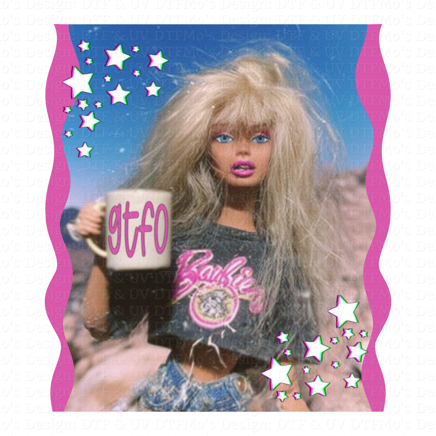 Burnt out Barbie Collab _12✨ Single Sheet DTF Transfer ✨ $2