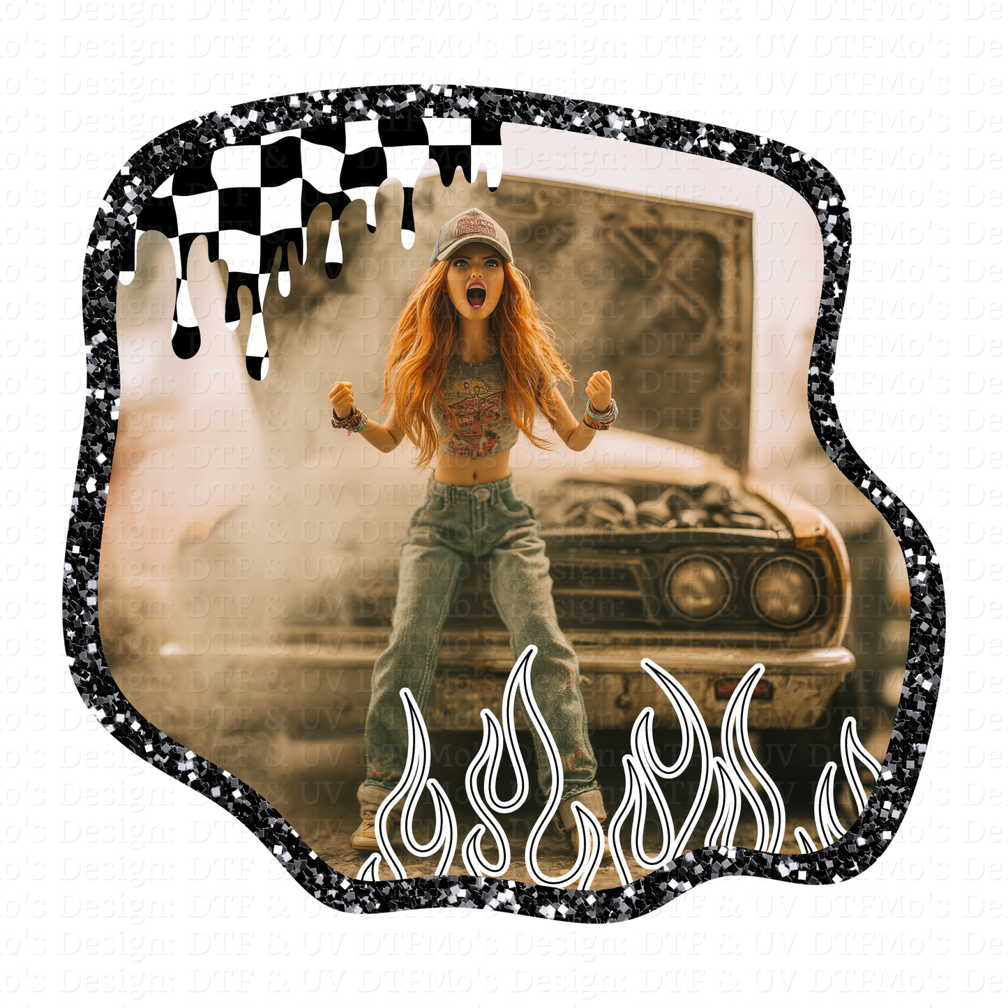Burnt out Barbie Collab _13✨ Single Sheet DTF Transfer ✨ $2