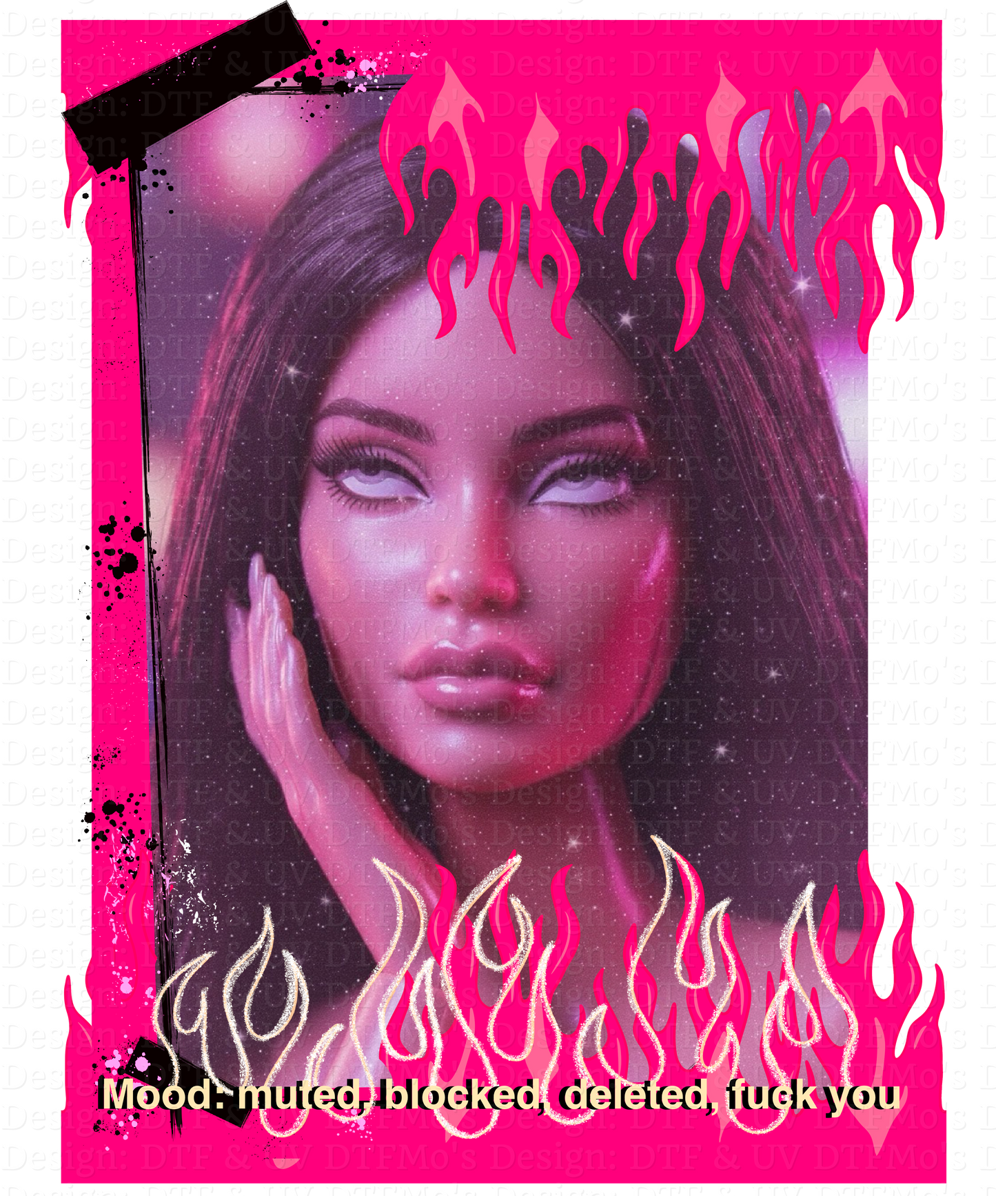 Burnt out Barbie Collab _21✨ Single Sheet DTF Transfer ✨ $2