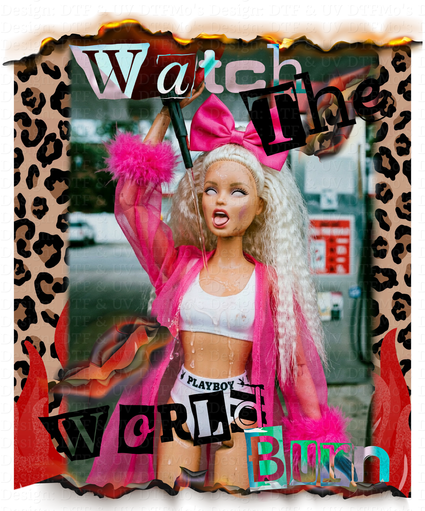 Burnt out Barbie Collab _27✨ Single Sheet DTF Transfer ✨ $2