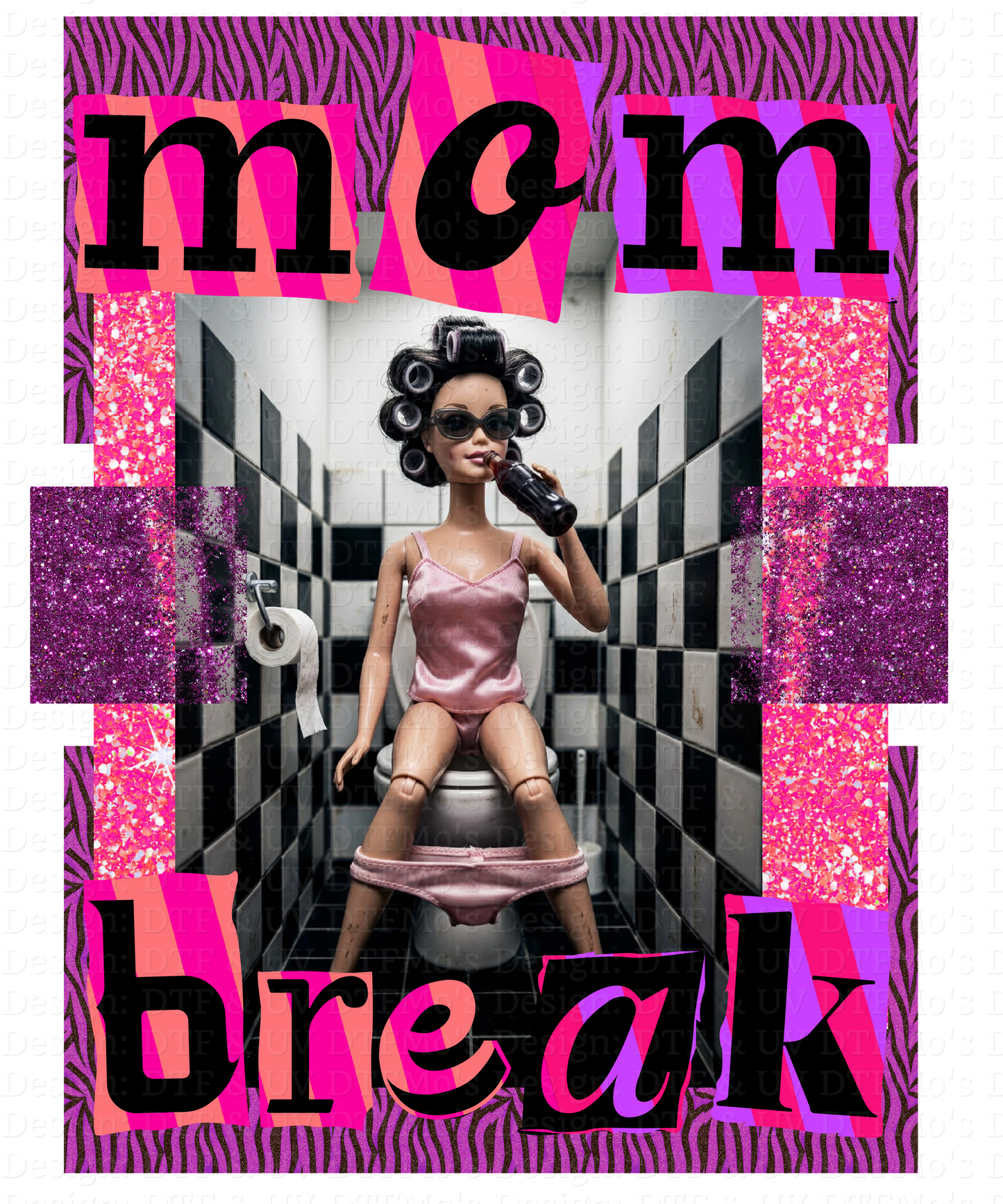 Burnt out Barbie Collab _30✨ Single Sheet DTF Transfer ✨ $2