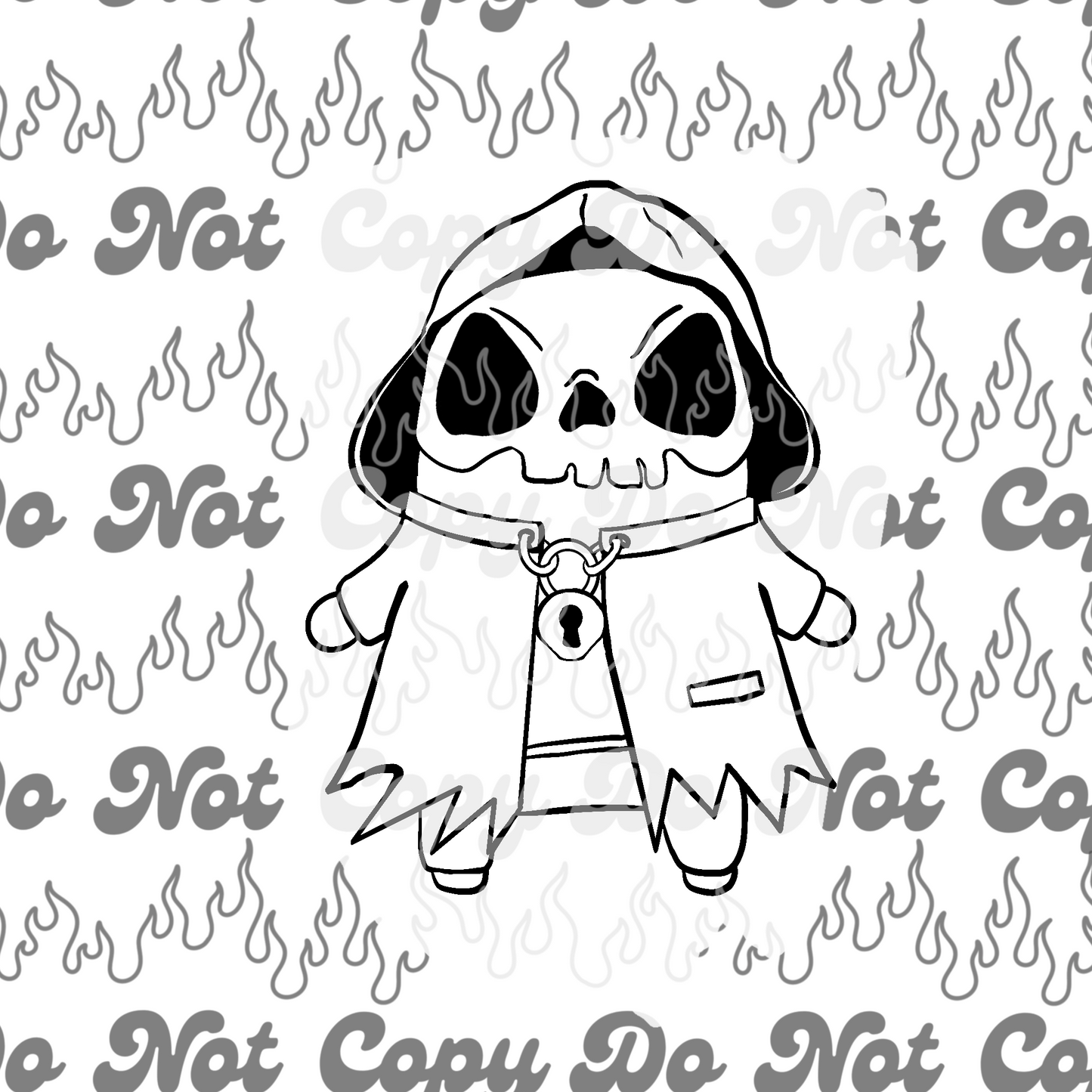 Grim Reaper Mythic Hand-Drawn Artwork by Kai | Limited 10 Slots