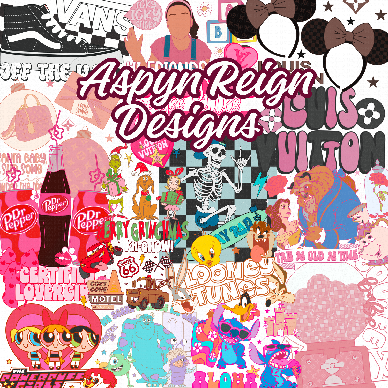 Aspyn Reign Designs $1-$3 (Single DTF Transfers)