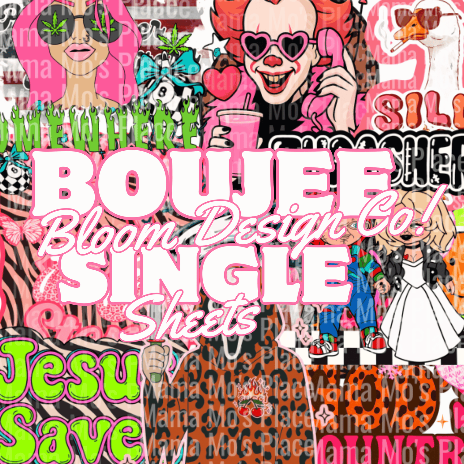 $1-$3 Boujee Bloom Design Co! Single Sheets 