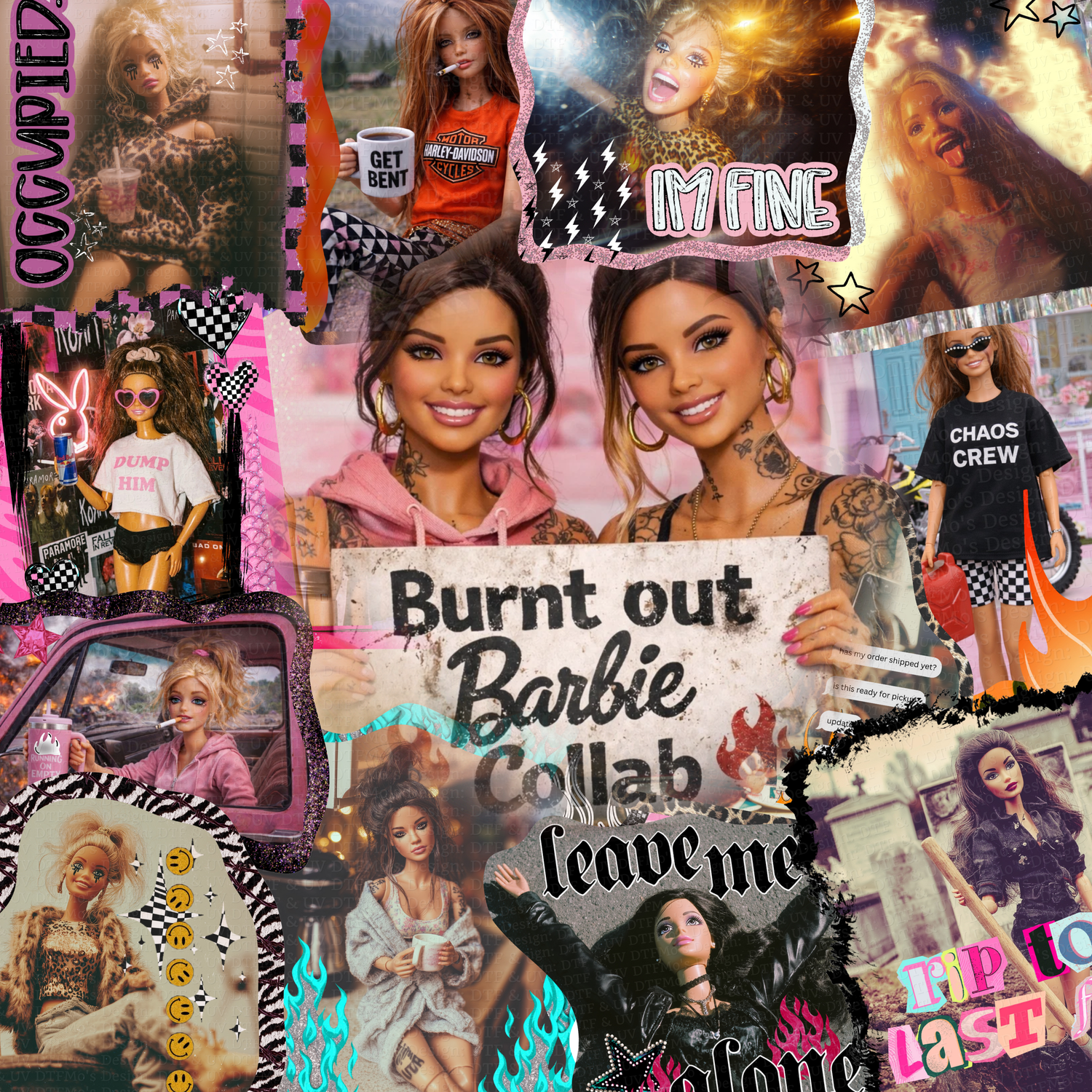 Burnt out Barbie Collab $1-$3