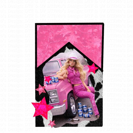 Burnt out Barbie Collab _05✨ Single Sheet DTF Transfer ✨ $2