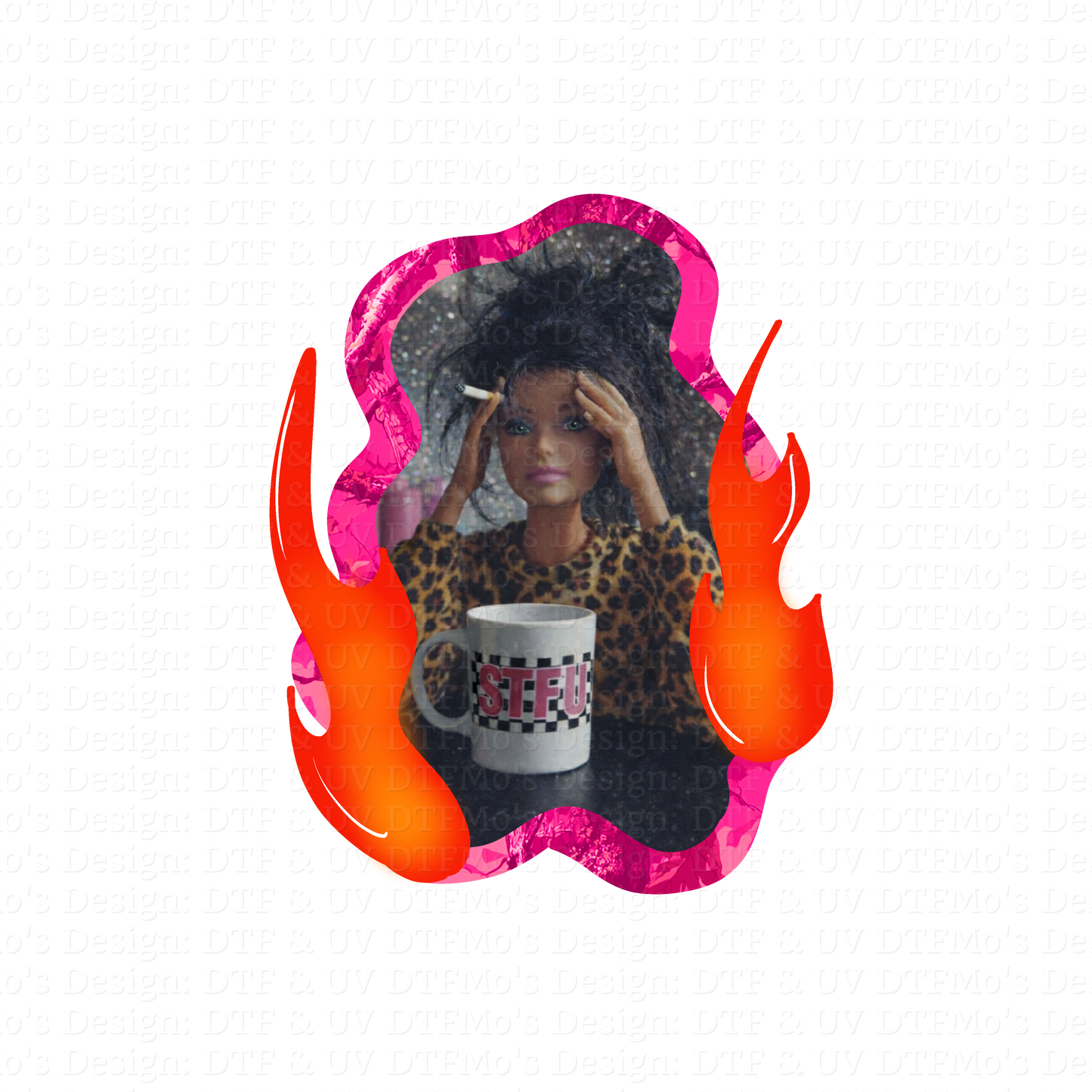 Burnt out Barbie Collab _07✨ Single Sheet DTF Transfer ✨ $2