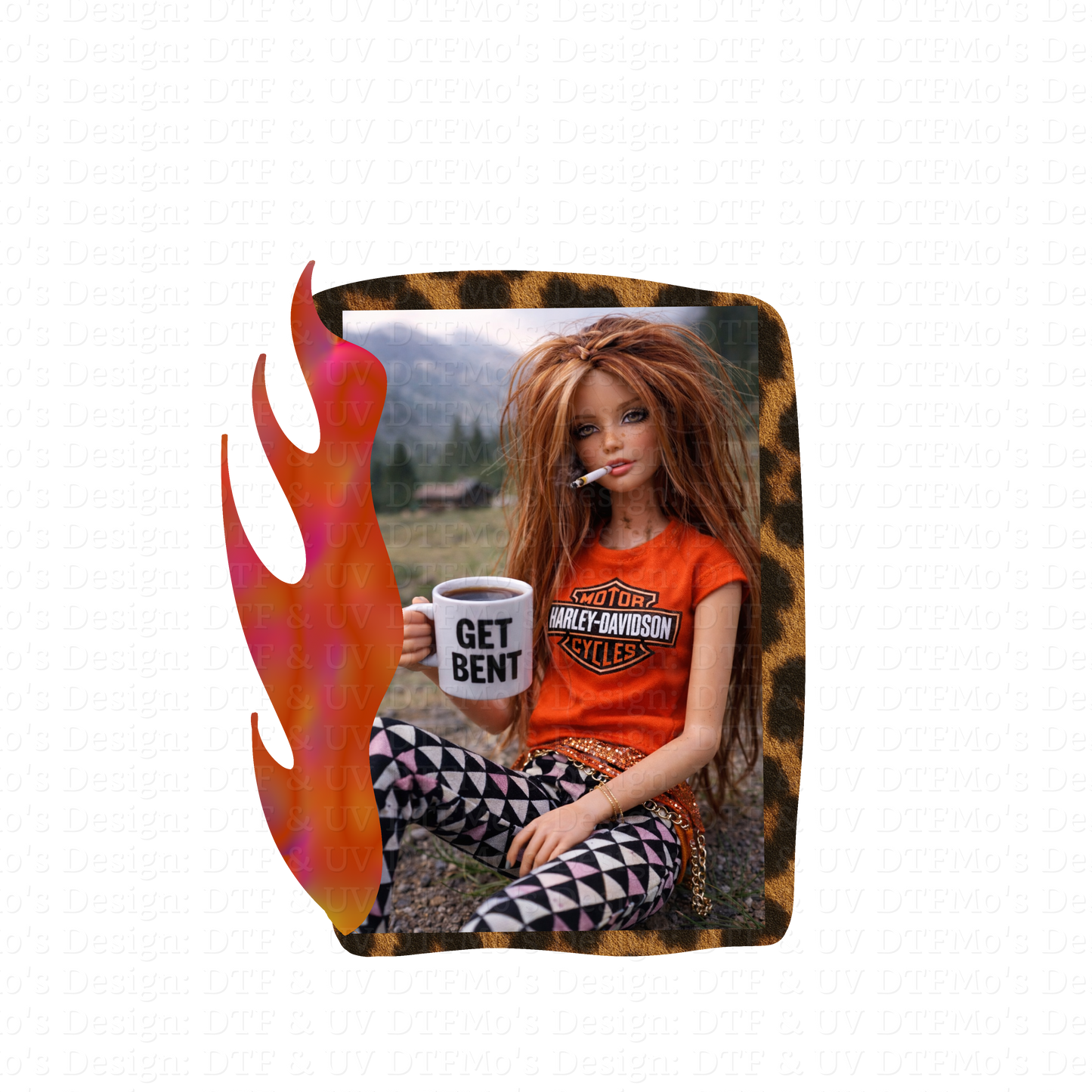 Burnt out Barbie Collab _09✨ Single Sheet DTF Transfer ✨ $2