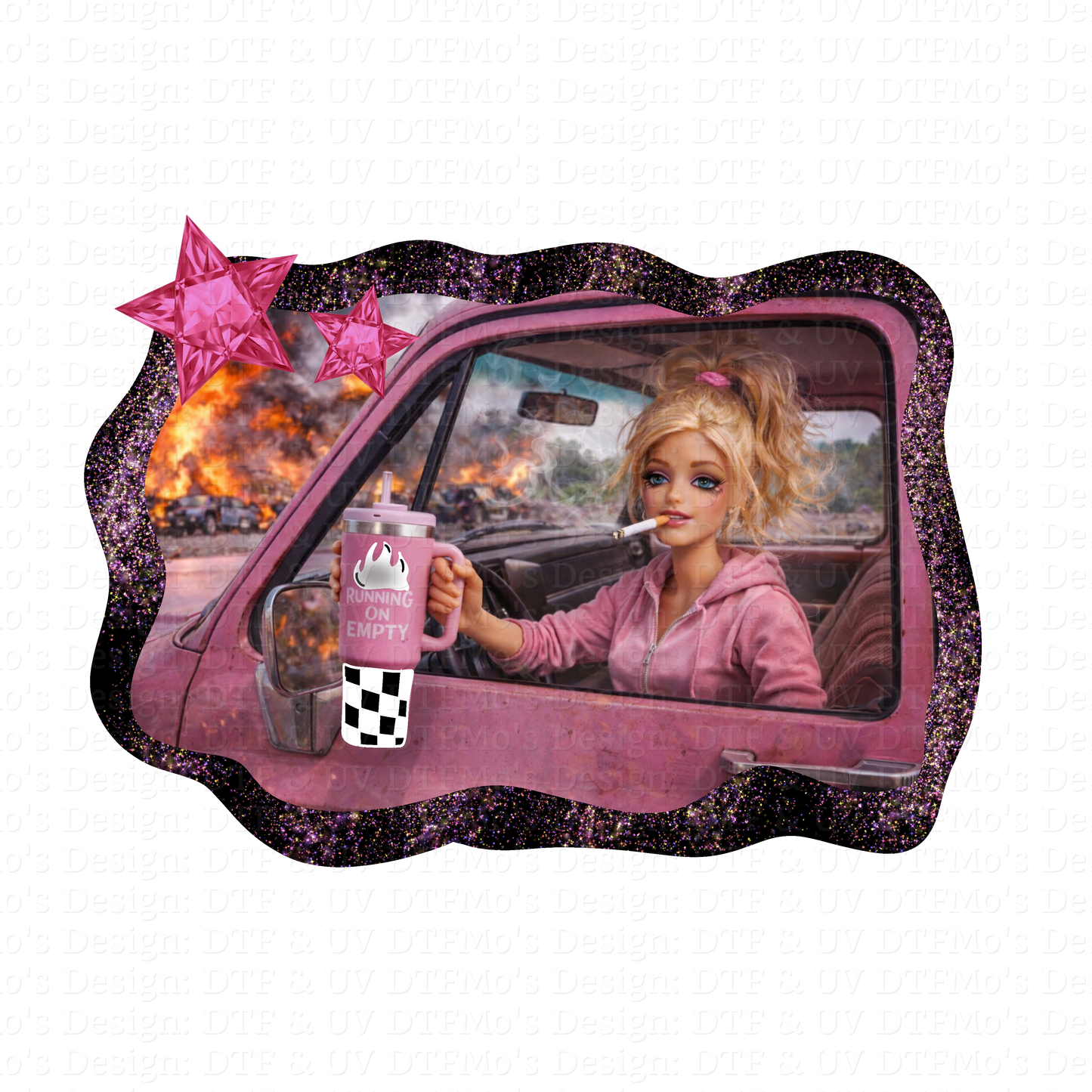 Burnt out Barbie Collab _10✨ Single Sheet DTF Transfer ✨ $2