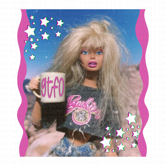 Burnt out Barbie Collab _12✨ Single Sheet DTF Transfer ✨ $2