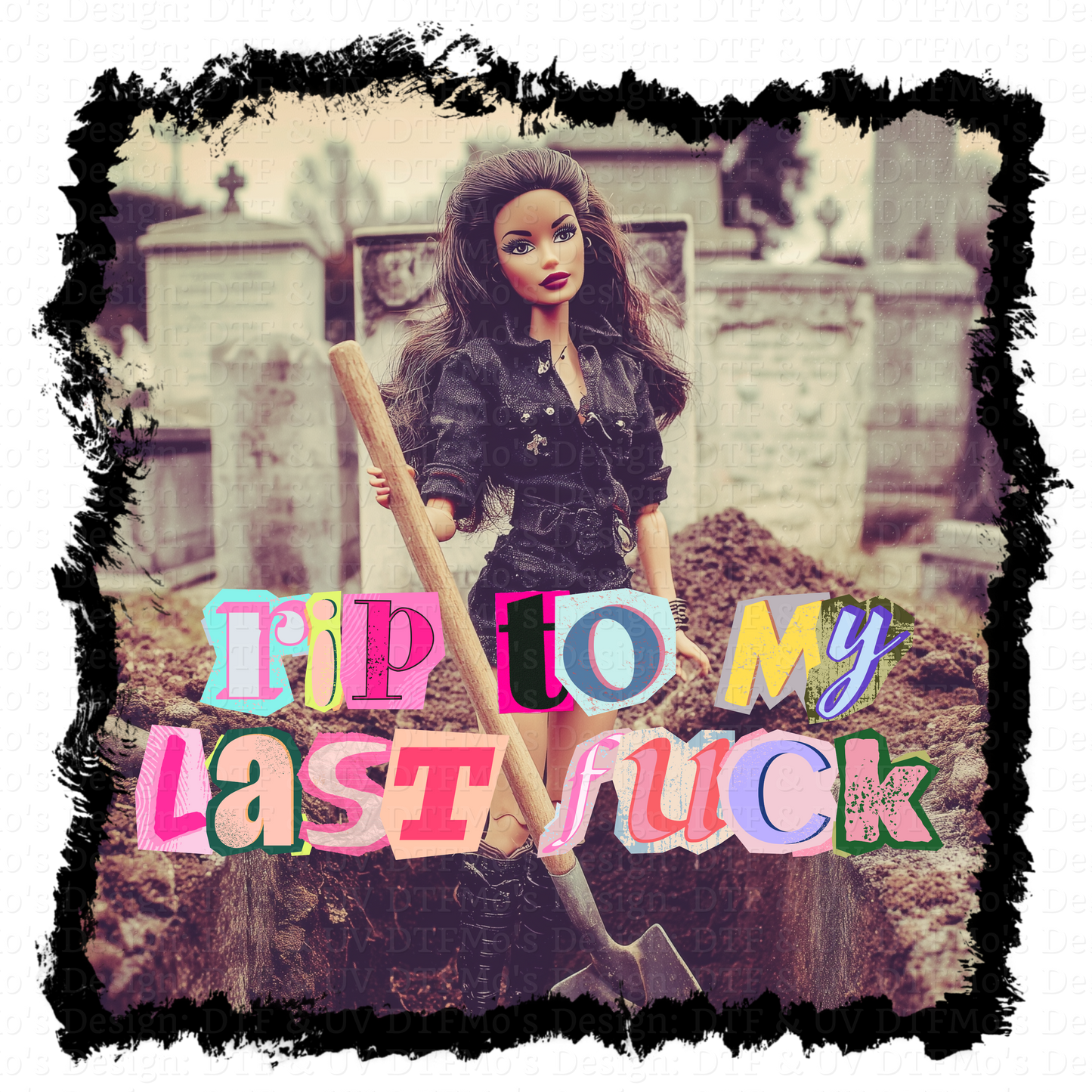 Burnt out Barbie Collab _17✨ Single Sheet DTF Transfer ✨ $2