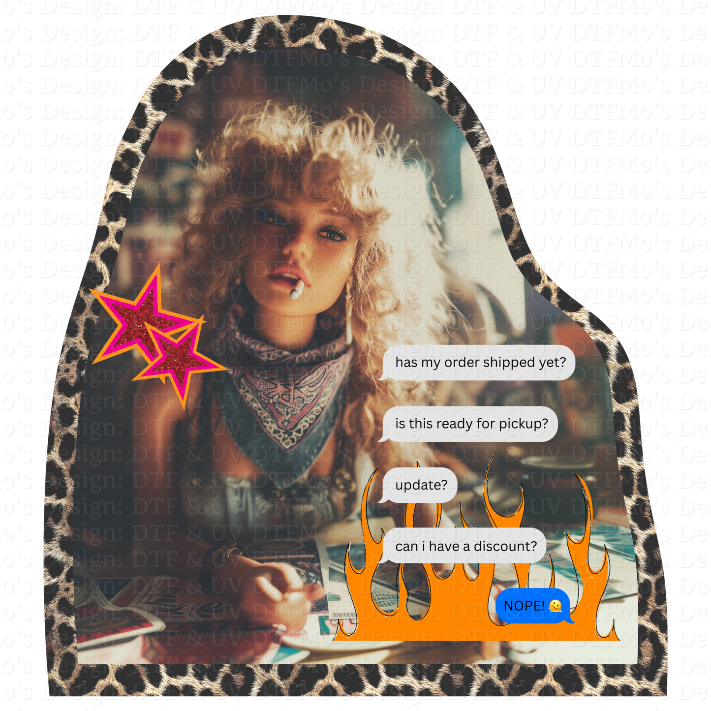 Burnt out Barbie Collab _19✨ Single Sheet DTF Transfer ✨ $2