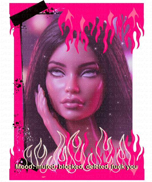 Burnt out Barbie Collab _21✨ Single Sheet DTF Transfer ✨ $2