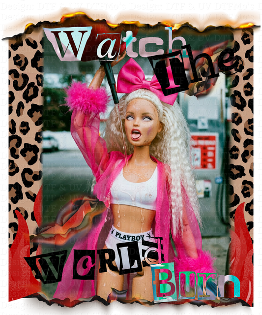 Burnt out Barbie Collab _27✨ Single Sheet DTF Transfer ✨ $2