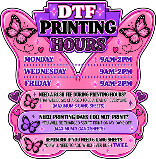 DTF RUSH FEE