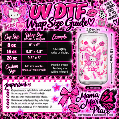 ✨ UV DTF Cup & Tumbler Wraps ✨ – Peel & Stick Perfection!Everyday✨ CUSTOM & GALLERY DTF TRANSFERS  ✨