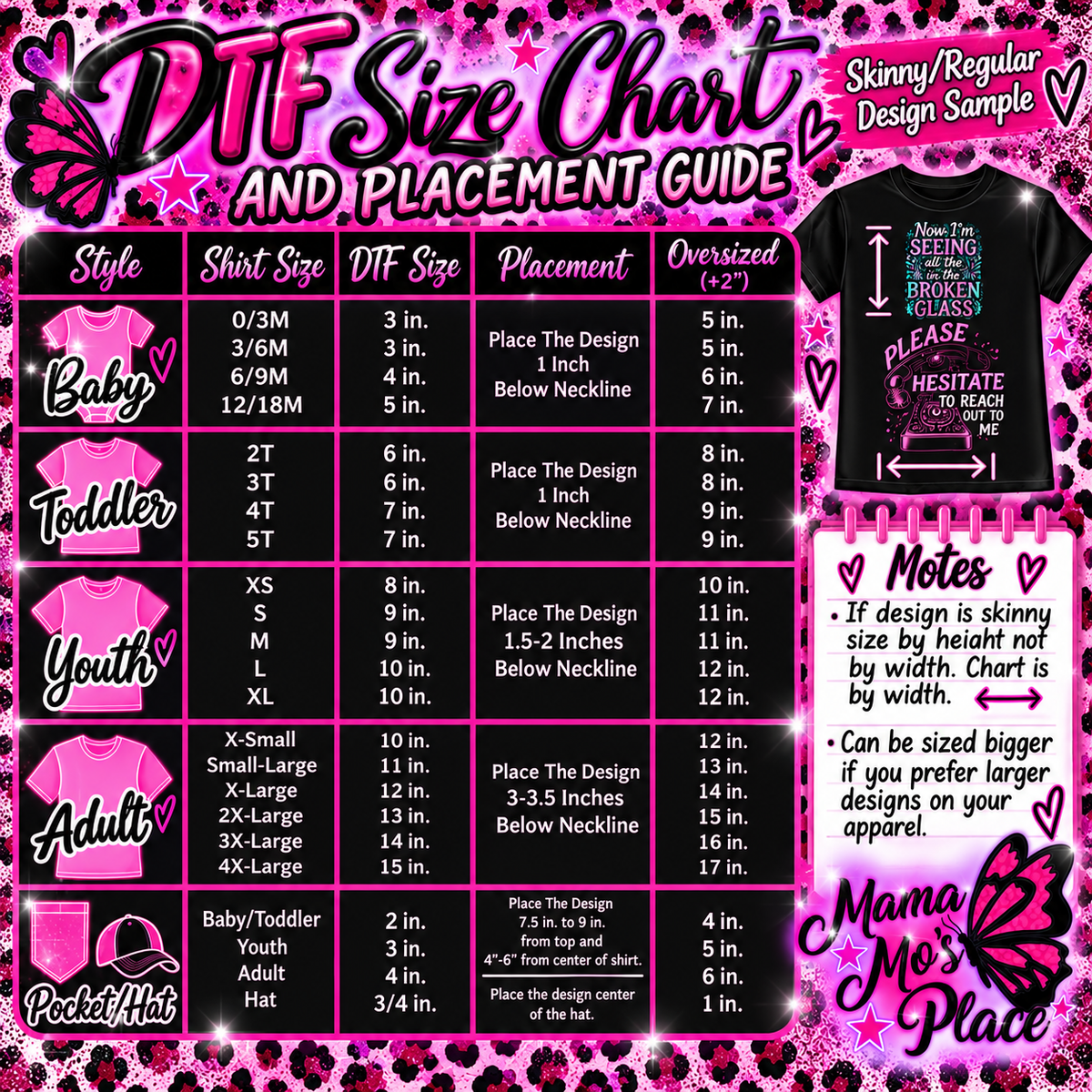 ✨ DTF Transfer  | Regular + Long & Skinny ✨ Everyday✨ CUSTOM & GALLERY DTF TRANSFERS  ✨ (Copy)