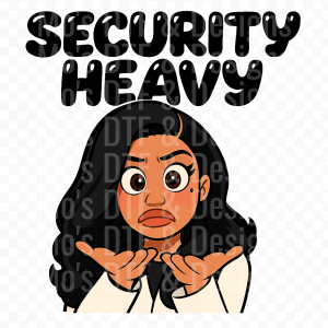 Security Heavy ✨ Single Sheet DTF Transfer ✨